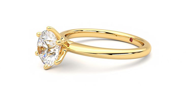 Taylor & Hart Grace Round Engagement Ring 360 degree image 23