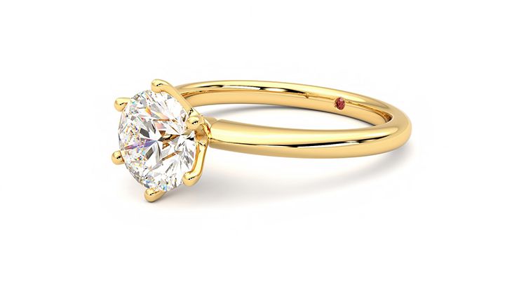 Taylor & Hart Grace Round Engagement Ring 360 degree image 24