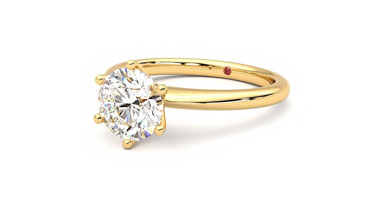 Taylor & Hart Grace Round Engagement Ring 360 degree image 25