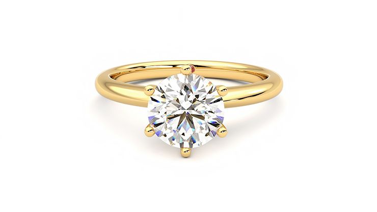 Taylor & Hart Grace Round Engagement Ring 360 degree image 29