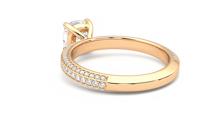 Taylor & Hart Halcyon Cushion Engagement Ring 360 degree image 17