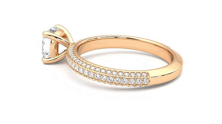 Taylor & Hart Halcyon Cushion Engagement Ring 360 degree image 19
