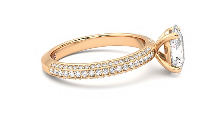 Taylor & Hart Halcyon Oval Engagement Ring 360 degree image 9