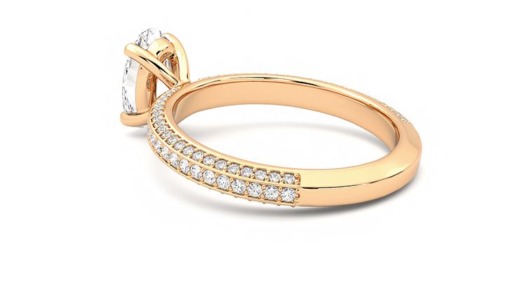 Taylor & Hart Halcyon Oval Engagement Ring 360 degree image 18