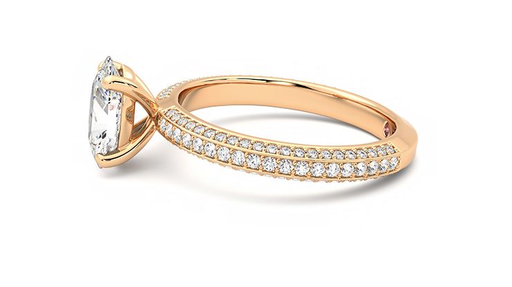 Taylor & Hart Halcyon Oval Engagement Ring 360 degree image 21
