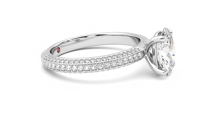 Taylor & Hart Halcyon Oval Engagement Ring 360 degree image 8