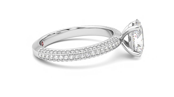 Taylor & Hart Halcyon Oval Engagement Ring 360 degree image 9