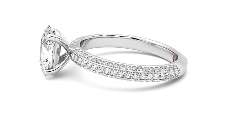 Taylor & Hart Halcyon Oval Engagement Ring 360 degree image 21