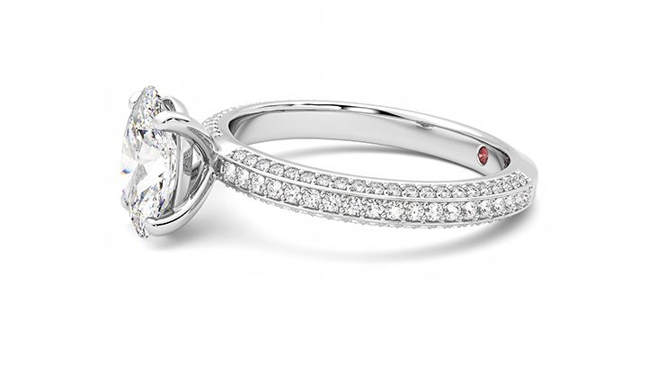 Taylor & Hart Halcyon Oval Engagement Ring 360 degree image 22