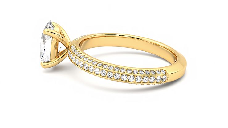 Taylor & Hart Halcyon Oval Engagement Ring 360 degree image 20