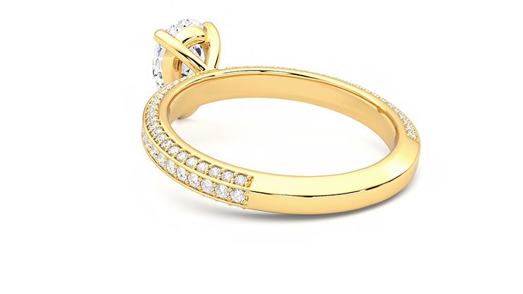 Taylor & Hart Halcyon Pear Engagement Ring 360 degree image 17
