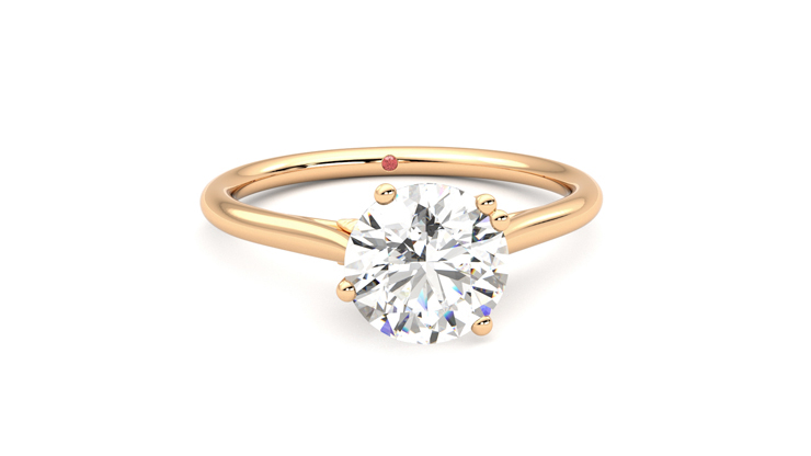 Hana | 18k Rose Gold Cherry Blossom Engagement Ring