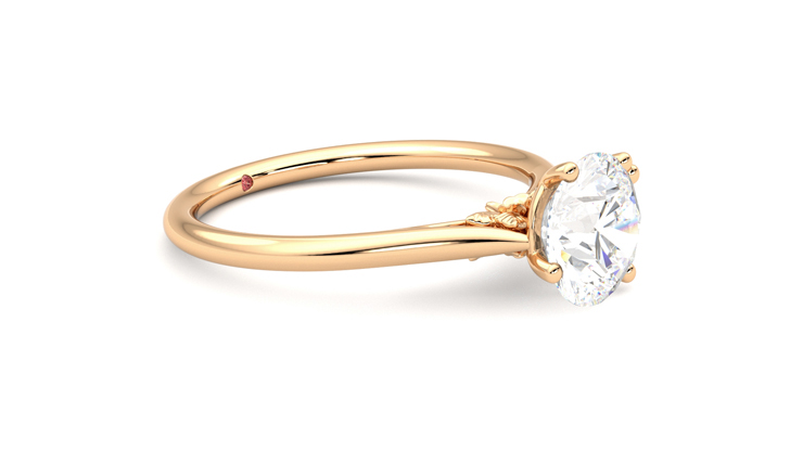 Taylor & Hart Hana Round Engagement Ring 360 degree image 7