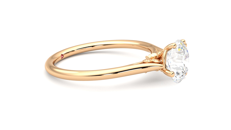 Taylor & Hart Hana Round Engagement Ring 360 degree image 8