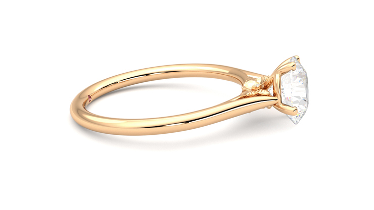 Taylor & Hart Hana Round Engagement Ring 360 degree image 9