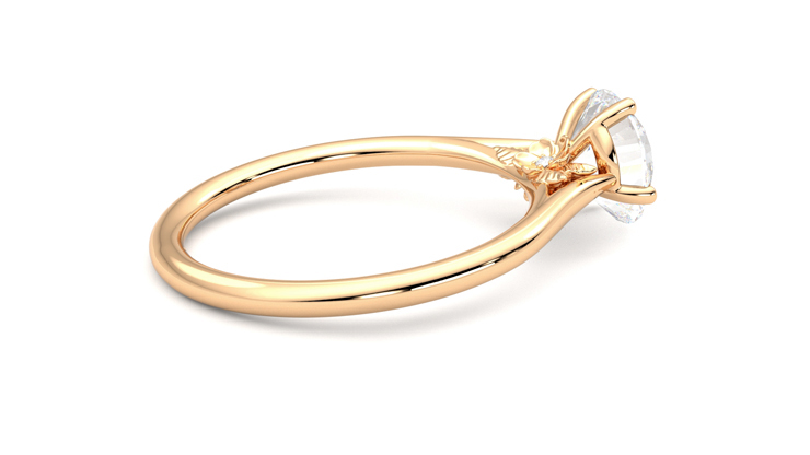 Taylor & Hart Hana Round Engagement Ring 360 degree image 11