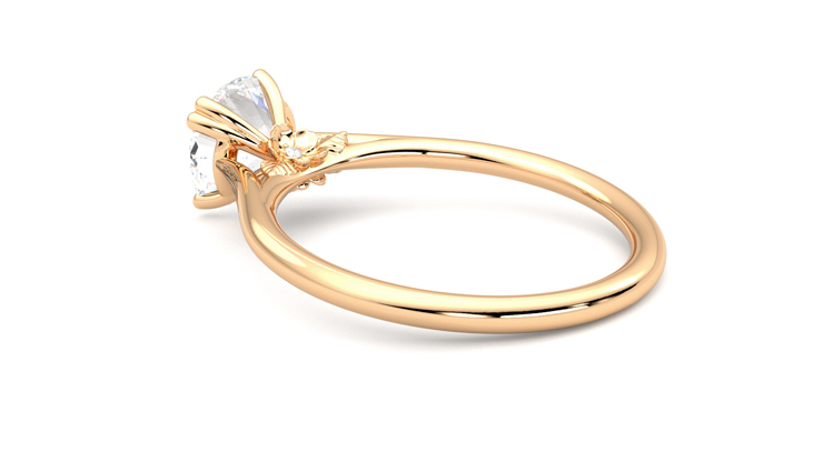Taylor & Hart Hana Round Engagement Ring 360 degree image 18