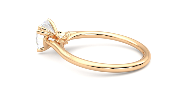 Taylor & Hart Hana Round Engagement Ring 360 degree image 19