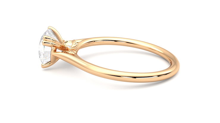 Taylor & Hart Hana Round Engagement Ring 360 degree image 20