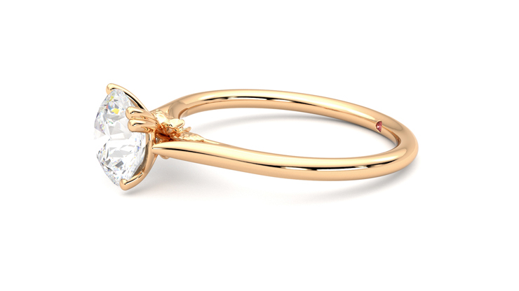 Taylor & Hart Hana Round Engagement Ring 360 degree image 22