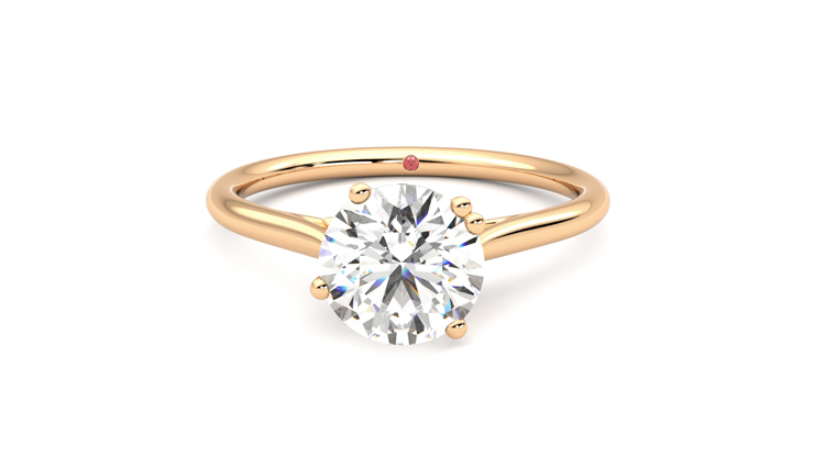 Taylor & Hart Hana Round Engagement Ring 360 degree image 29