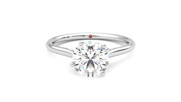 Taylor & Hart Hana Round Engagement Ring 360 degree image 0