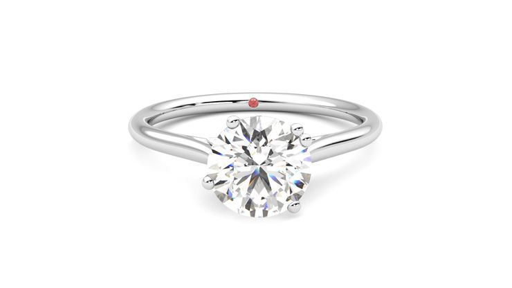 Taylor & Hart Hana Round Engagement Ring 360 degree image 1