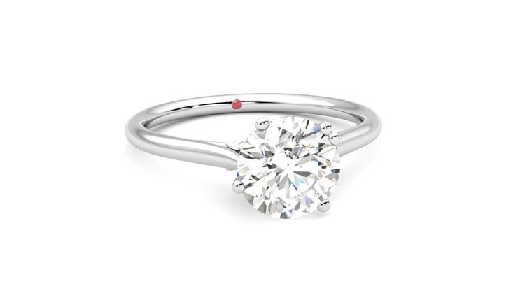 Taylor & Hart Hana Round Engagement Ring 360 degree image 3