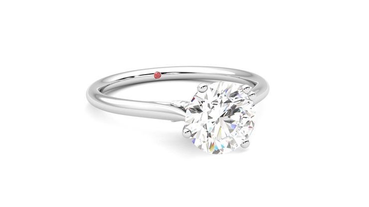 Taylor & Hart Hana Round Engagement Ring 360 degree image 4