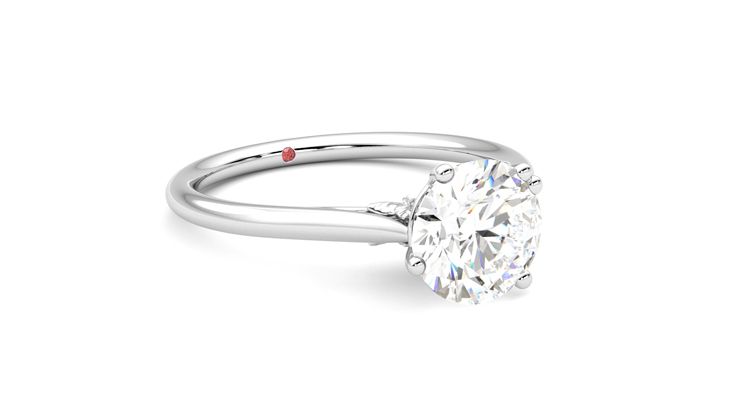 Taylor & Hart Hana Round Engagement Ring 360 degree image 5