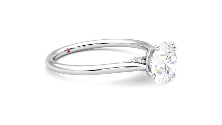 Taylor & Hart Hana Round Engagement Ring 360 degree image 7