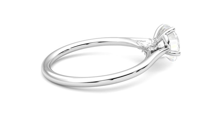 Taylor & Hart Hana Round Engagement Ring 360 degree image 11