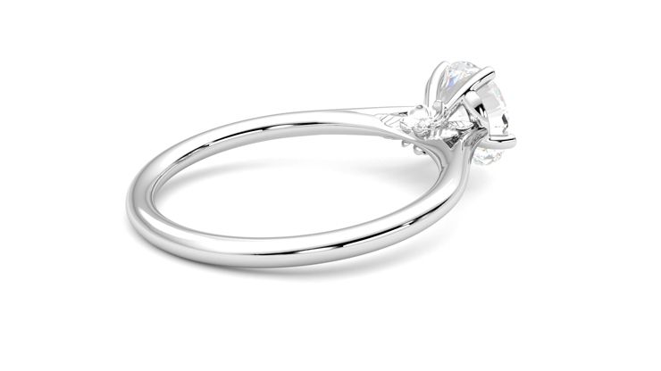 Taylor & Hart Hana Round Engagement Ring 360 degree image 12