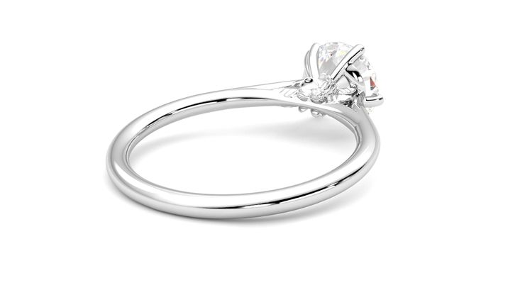 Taylor & Hart Hana Round Engagement Ring 360 degree image 13