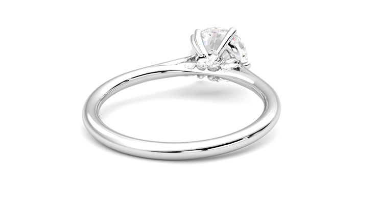Taylor & Hart Hana Round Engagement Ring 360 degree image 14