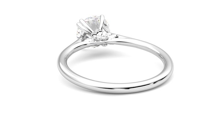 Taylor & Hart Hana Round Engagement Ring 360 degree image 16