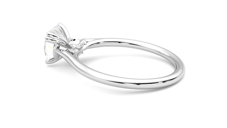 Taylor & Hart Hana Round Engagement Ring 360 degree image 19