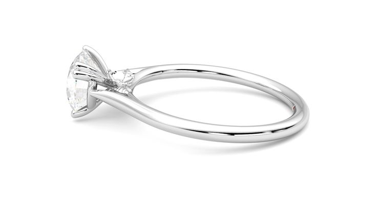 Taylor & Hart Hana Round Engagement Ring 360 degree image 20