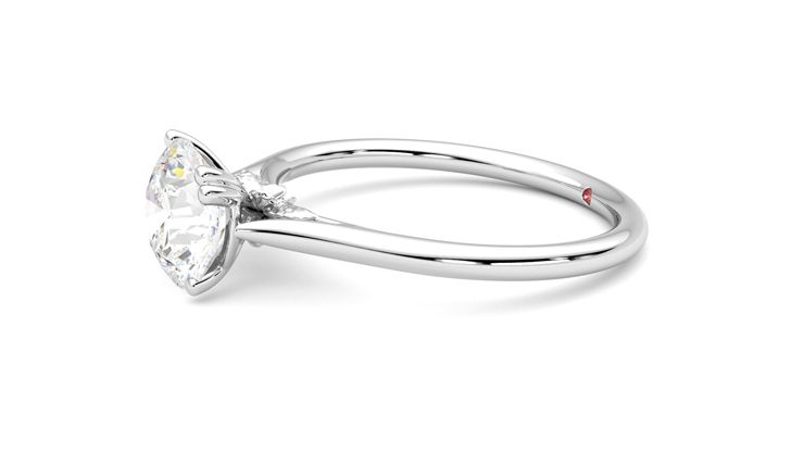 Taylor & Hart Hana Round Engagement Ring 360 degree image 22