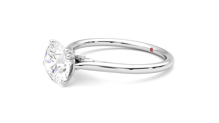Taylor & Hart Hana Round Engagement Ring 360 degree image 23