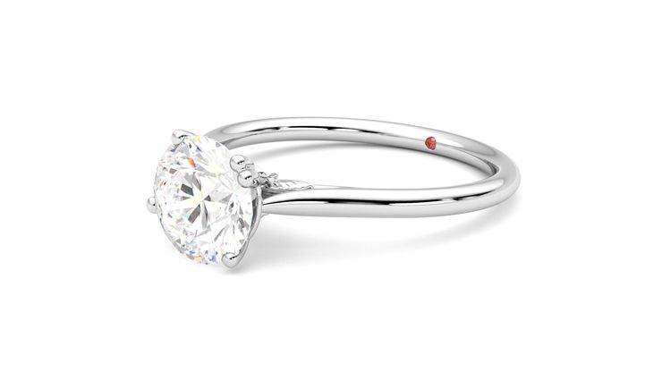 Taylor & Hart Hana Round Engagement Ring 360 degree image 24