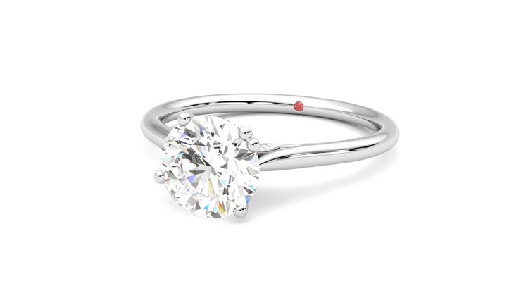 Taylor & Hart Hana Round Engagement Ring 360 degree image 26