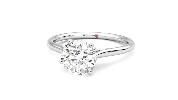 Taylor & Hart Hana Round Engagement Ring 360 degree image 27