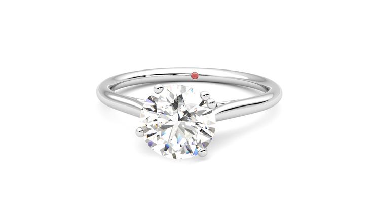 Taylor & Hart Hana Round Engagement Ring 360 degree image 28