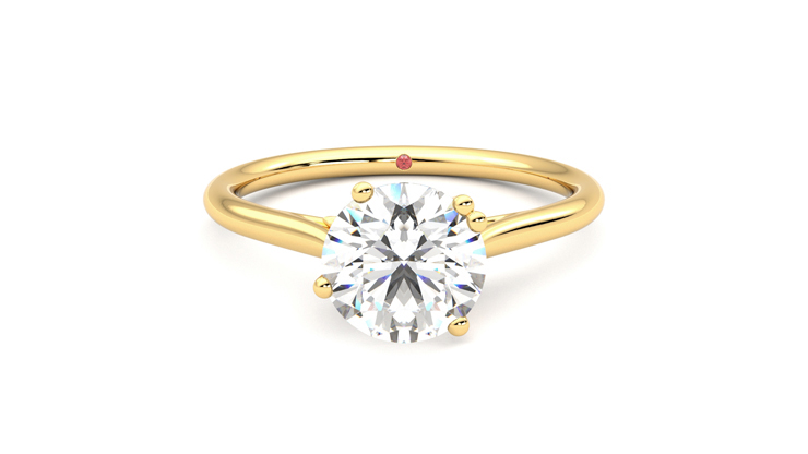 Taylor & Hart Hana Round Engagement Ring 360 degree image 0