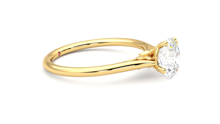 Taylor & Hart Hana Round Engagement Ring 360 degree image 8