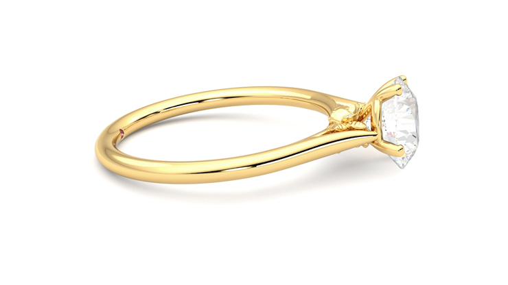 Taylor & Hart Hana Round Engagement Ring 360 degree image 9