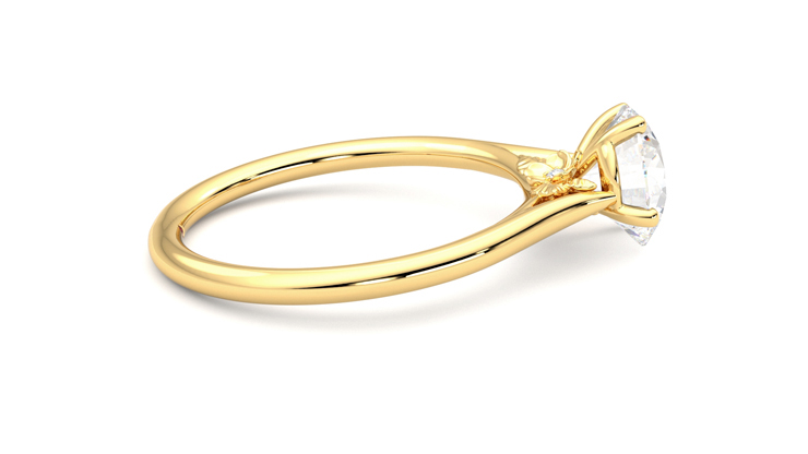 Taylor & Hart Hana Round Engagement Ring 360 degree image 10