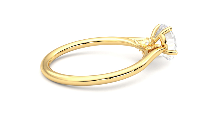 Taylor & Hart Hana Round Engagement Ring 360 degree image 11