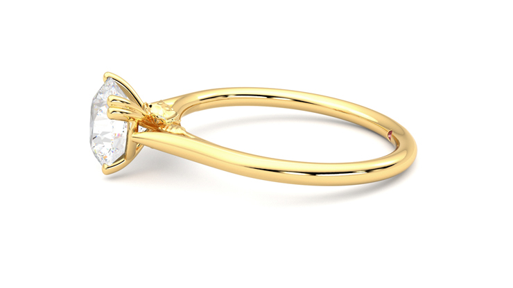 Taylor & Hart Hana Round Engagement Ring 360 degree image 21